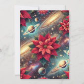 Invitation Imprimable Motif Poinsettia (Devant)