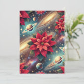 Invitation Imprimable Motif Poinsettia (Debout devant)