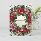 Invitation Imprimable Poinsététie Florale Verre tendu (Debout devant)