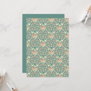 Invitation Imprimable Pom-pom girl Floral Mandala Scallop