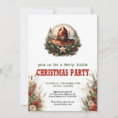 Invitation imprimable pour une fête de Noël dans l (Devant)