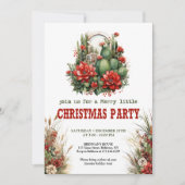 Invitation imprimable pour une fête de Noël de sty (Devant)