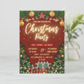 Invitation imprimable pour une soirée de Noël goth (Debout devant)