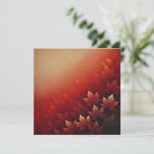 Invitation Imprimable Rousty Red Maple Autumnal Ombre (Debout devant)
