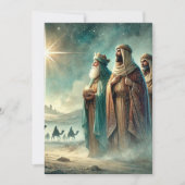 Invitation Imprimable Scrapbook de la Nativité Trois Sages Ho (Devant)