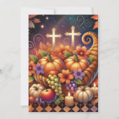 Invitation Imprimable Vibrant Christian Halloween Cornucopia (Devant)