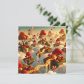 Invitation Imprimable Whimsical Automne Flottant Isle Scrapbo (Debout devant)