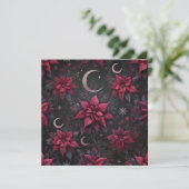 Invitation Imprimable Witchable Dark Moon Poinsettia (Debout devant)