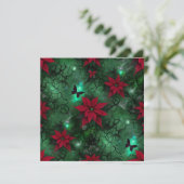 Invitation Imprimable Witchy Magic Forest Poinsettia Scrapboo (Debout devant)
