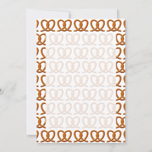 Invitation Imprimantes de dessin Cute Pretzel (Devant)