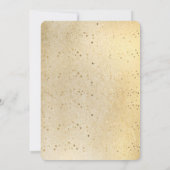 Invitation Imprimé animal pailleté bleu aqua or Confetti (Dos)