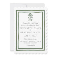 Imprimé Botanique Vert Herbeux pour Mariage