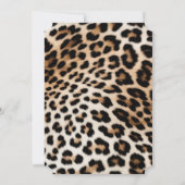 Invitation Imprimé léopard noir crème (Dos)