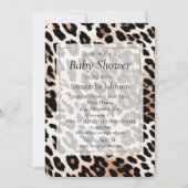 Invitation Imprimé léopard noir crème (Devant)