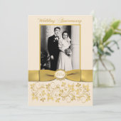 INVITATION IMPRIMÉ RIBBON 60e anniversaire (Debout devant)