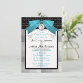 Invitation IMPRIMÉE de sainte communion de Teal (Debout devant)