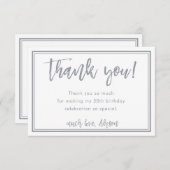 Invitation IMPRIMER COMMANDE pour Alyson merci notes  (Devant / Derrière)