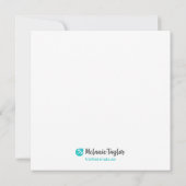 Invitation Imprimerie Fox Mini Art de Lainey (Dos)