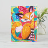 Invitation Imprimerie Mini-Art Cheeky Fox (Debout devant)