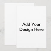 Invitation Imprimez votre création - Impression personnalisée (Devant / Derrière)