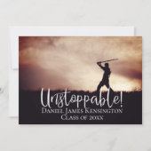 Invitation Imstoppable Moderne Photo Grad Classic Graduation (Devant)