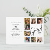 Invitation In Her Grad Era Photo Collage Graduation (Debout devant)