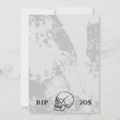 Invitation In Loving Memory Black Scribble Cake 30e anniversa (Dos)