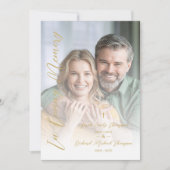 Invitation In Loving Memory Elegant Custom Couple's Funeral  (Devant)