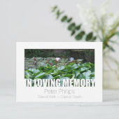 Invitation In Loving Memory Modèle 12 Célébration de la vie (Debout devant)