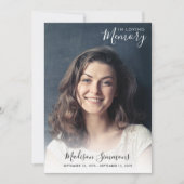 Invitation In Loving Memory Photo Célébration des funérailles (Devant)