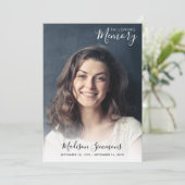 Invitation In Loving Memory Photo Célébration des funérailles (Debout devant)