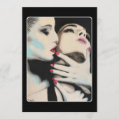 Invitation ‘In the Shadows’ Painting on a Small-Scale Print  (Devant)