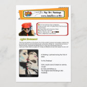 Invitation ‘In the Shadows’ Painting on a Small-Scale Print  (Dos)