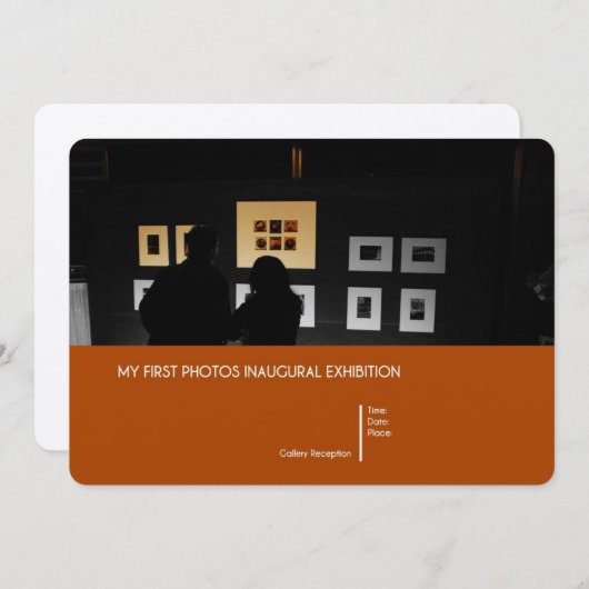 Invitation inaugurale d'exposition (Devant / Derrière)