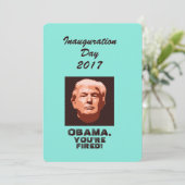 Invitation Inauguration de Trump 2017 personnalisée (Debout devant)