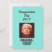 Invitation Inauguration de Trump 2017 personnalisée (Devant)