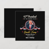 Invitation Inauguration de Trump le 20 janvier 2025 (Devant / Derrière)