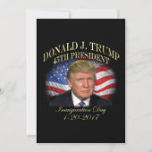 Invitation Inauguration du Président Donald Trump (Devant)