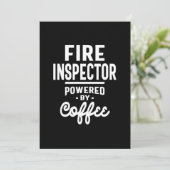 Invitation Incendie Inspecteur Titre du travail Cadeau (Debout devant)