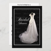 Invitation Incitations de douche nuptiale (Devant / Derrière)