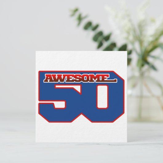 Invitation incroyable 50 (Debout devant)