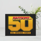 Invitation Incroyable 50 ans Anniversaire de naissance (Debout devant)