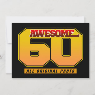 Invitation Incroyable 60 Toutes Pièces D'origine