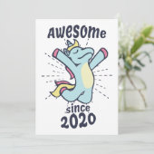 Invitation Incroyable depuis 2020 - Licorne Anniversaire Enfa (Debout devant)