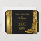 Invitation Incroyables chaussures à talons hauts Leopard Gold (Dos)