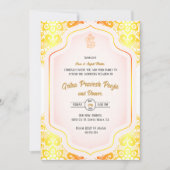 Invitation Inde Hindu Houseréchauffe Griha Pravesh (Devant)