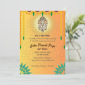 Invitation Inde Hindu Houseréchauffe Griha Pravesh (Debout devant)