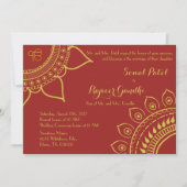 Invitation Inde : Un mariage indien avec des SIkh Ik Onkar in (Devant)