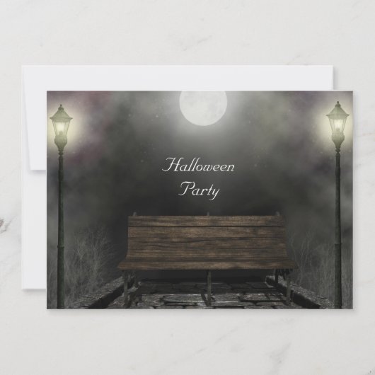 Invitation Indéviation de la partie Halloween sombre (Devant)