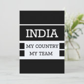 Invitation India My Country My Team Concept (Debout devant)